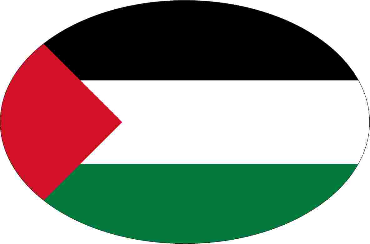 Palestine | sticker in oval shape