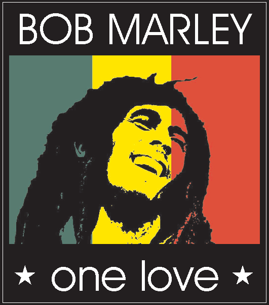 Aufkleber - Bob Marley