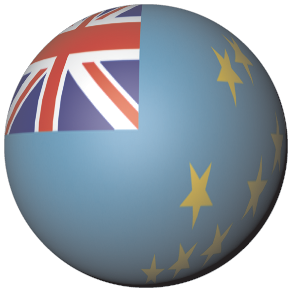 Tuvalu | Aufkleber in Kugelform