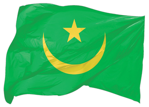 Mauritania | waving flag as sticker