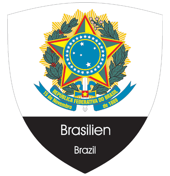 Brasilien | Wappen als Aufkleber (2) 
