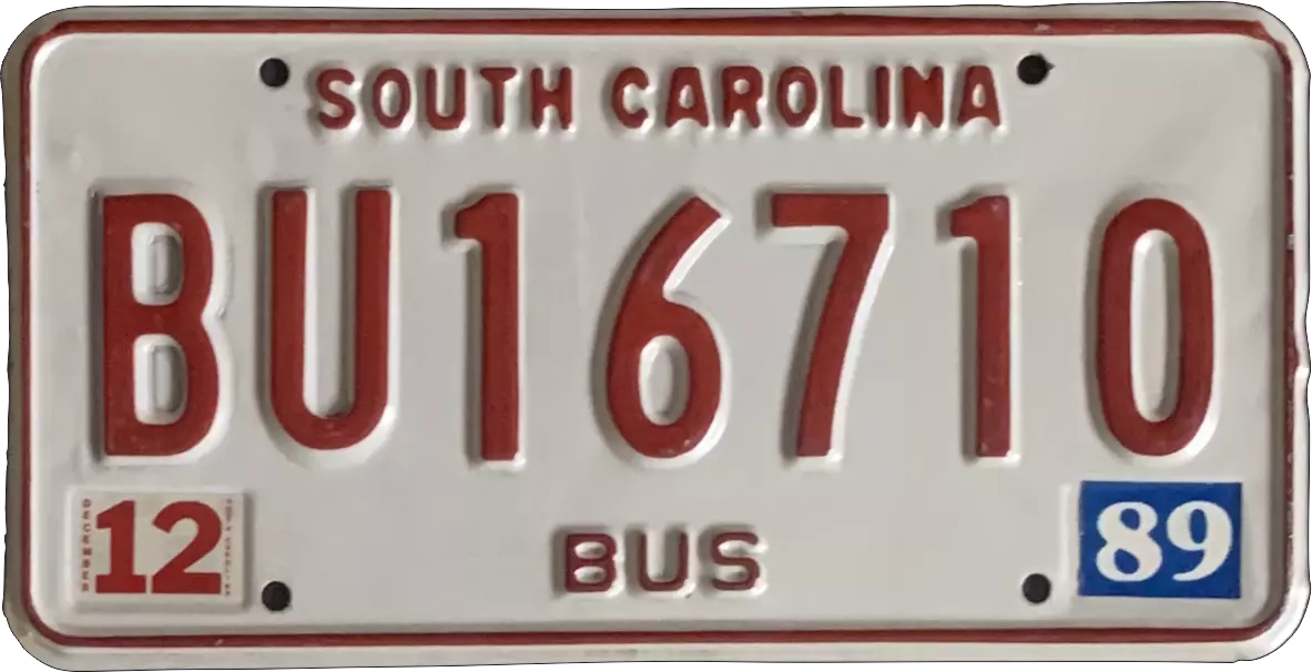 USA-Kennzeichen als Aufkleber | South Carolina.4