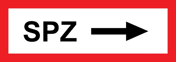 Feuerwehraufkleber .006- Sprinklerzentrale rechts