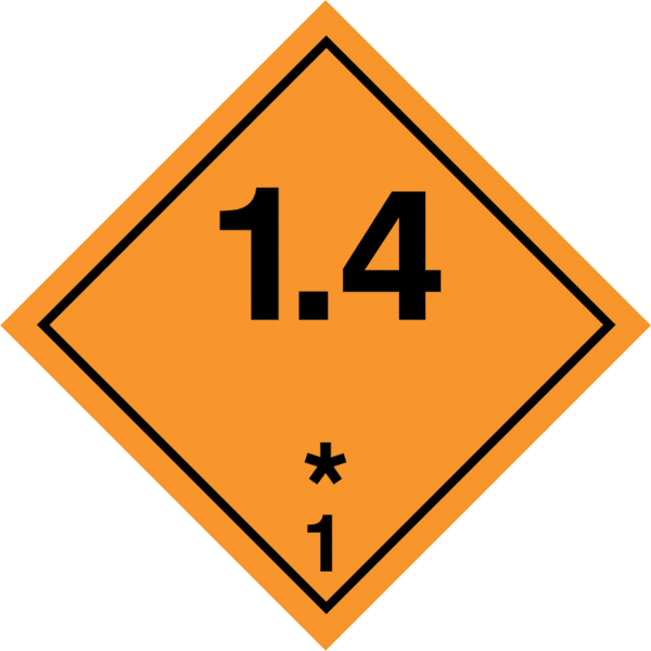 Gefahrgutaufkleber .005-Kategorie 1.4