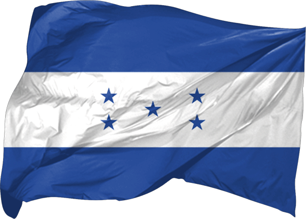 Honduras | wehende Flagge als Aufkleber