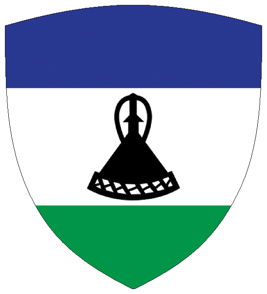 Lesotho | Flagge -wappenförmig Lesotho | Flagge -wappenförmig