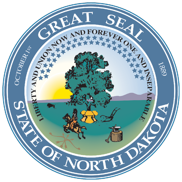 North Dakota | Wappen als Aufkleber
