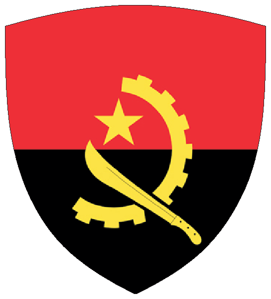 Angola | Flagge -wappenförmig Angola | Flagge -wappenförmig