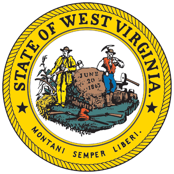 West Virginia | Wappen als Aufkleber