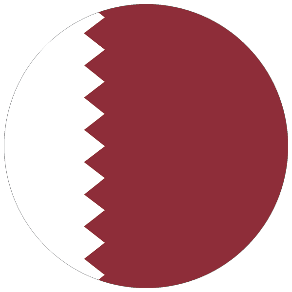Qatar | round cut sticker