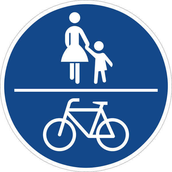 Verkehrszeichen 240 - Gemeinsamer Geh- und Radweg