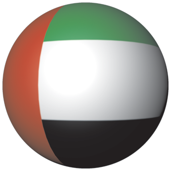 Vereinigte Arabische Emirate | Aufkleber in Kugelform