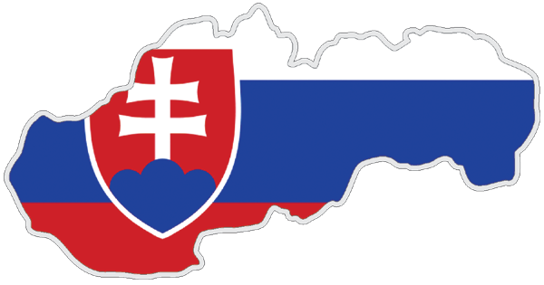 Slowakei | Auf Contour geschnittene Flagge