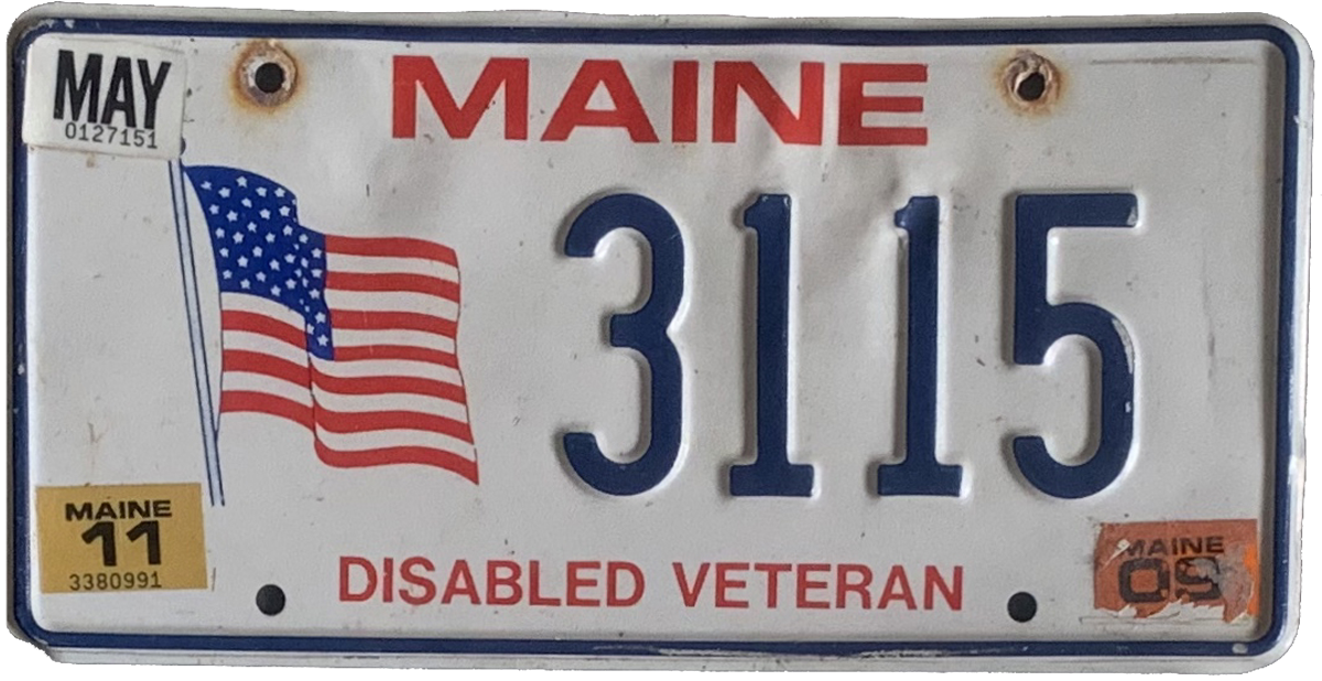 USA license plate | Maine.1