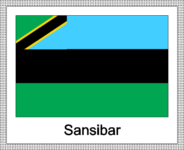 Sansibar | Aufkleber mit weissem Design
