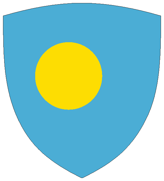 Palau | Flagge -wappenförmig