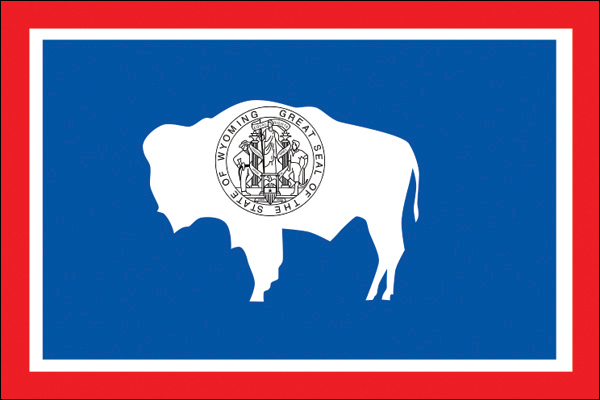 Wyoming | Flagge von Wyoming als Aufkleber