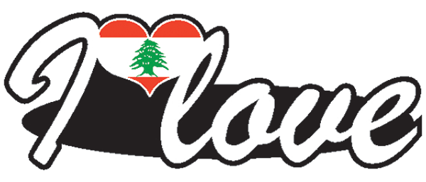 Aufkleber- I love Libanon