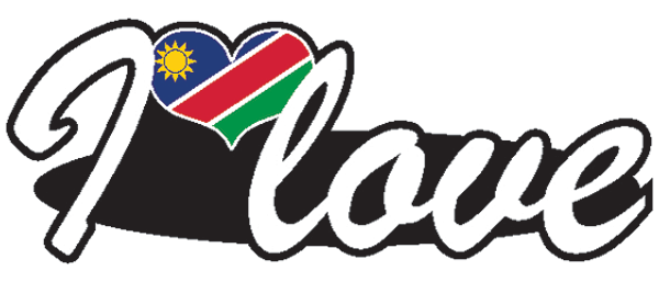 Aufkleber- I love Namibia