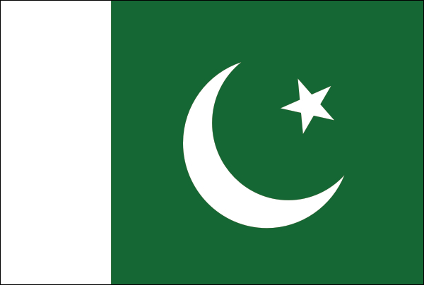 Pakistan | Flagge -gleiche Größe Pakistan | Flagge -gleiche Größe