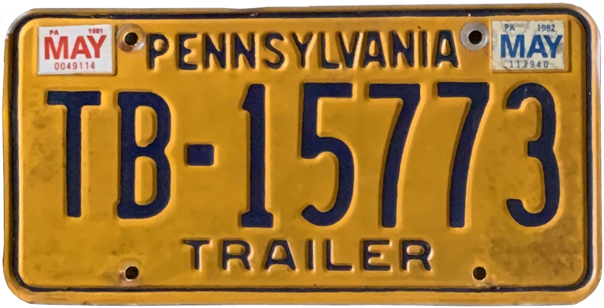 USA-Kennzeichen als Aufkleber | Pennsylvania.3
