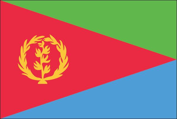 Eritrea | Flagge -gleiche Größe
