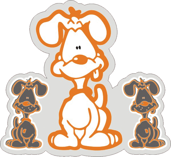Aufkleber - Hund