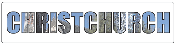 Christchurch | Aufkleber- (weiss)