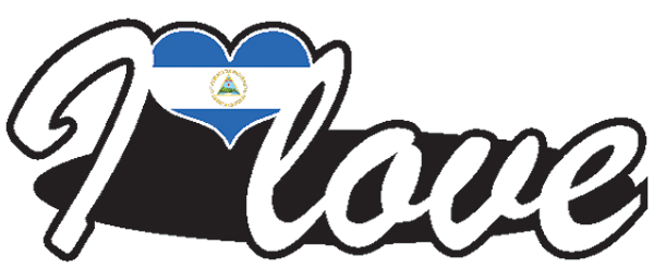 Aufkleber- I love Nicaragua