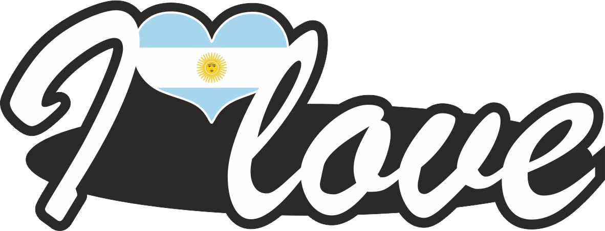 Aufkleber- I love Argentinien