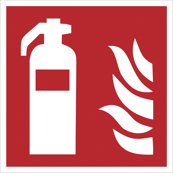 Brandschutzaufkleber - Feuerlöscher | 5x5 cm