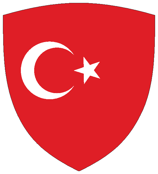 Türkei | Flagge -wappenförmig Türkei | Flagge -wappenförmig
