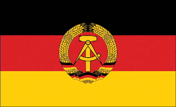 Kfz-Aufkleber Flagge DDR Set RF 