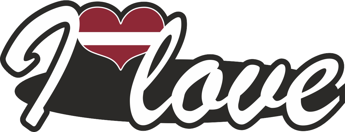 Lettland | I love ... Aufkleber