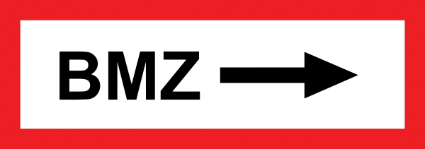 Feuerwehraufkleber .003- Brandmeldezentrale rechts