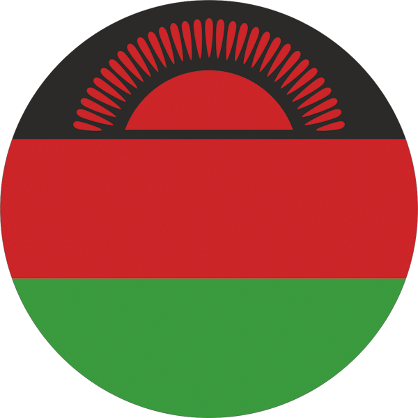 Malawi | round cut sticker Malawi | round cut sticker