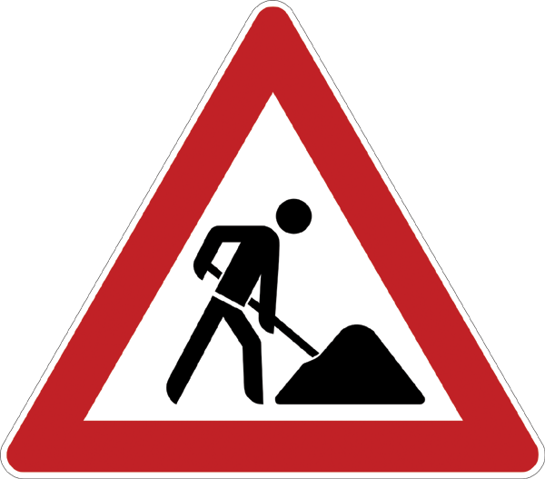 Verkehrszeichen 123 - Arbeitsstelle