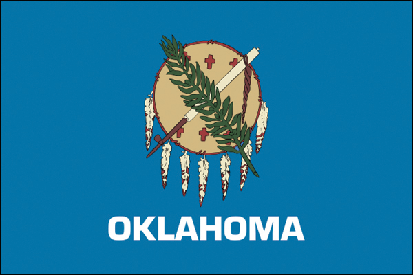Oklahoma | Flagge von Oklahoma als Aufkleber Oklahoma | Flagge von Oklahoma als Aufkleber