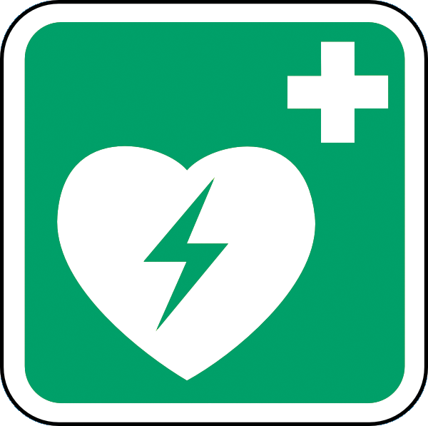 Rettungszeichenaufkleber .157- Defibrillator (alt)