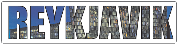 Reykjavik | Aufkleber- (weiss)