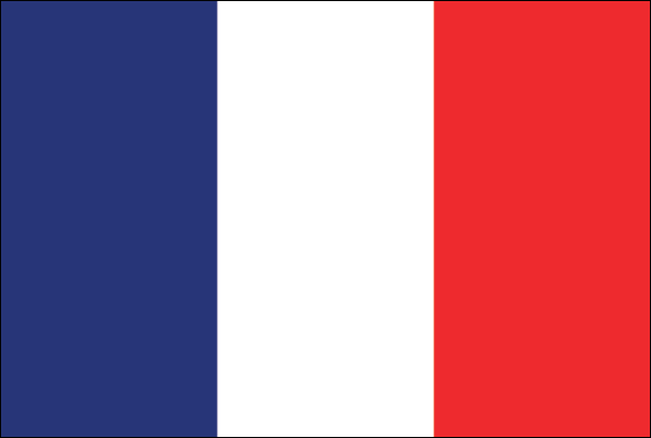 Flagge| Frankreich (gleiche Größe)