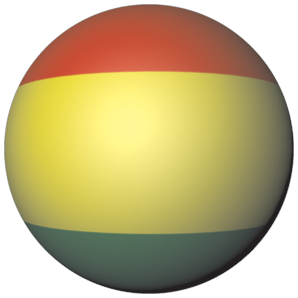 Bolivien | Aufkleber in Kugelform