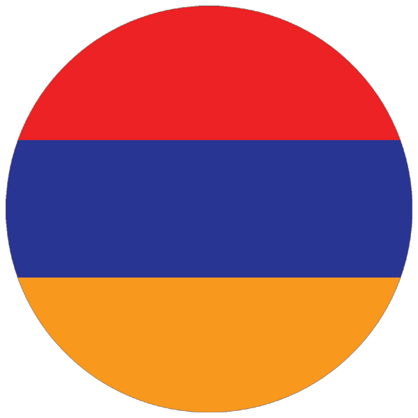 Armenien | rund geschnittener Aufkleber