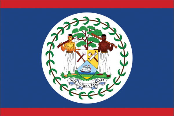 Belize | Flagge -gleiche Größe Belize | Flagge -gleiche Größe
