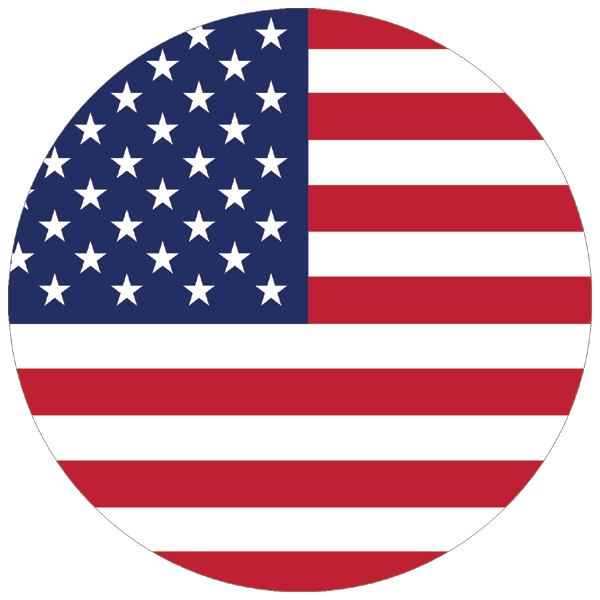 Vereinigte Staaten von Amerika | Aufkleber -rund 