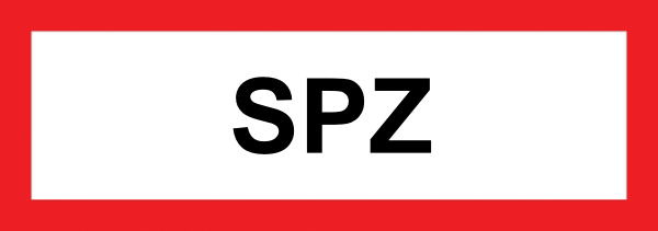 Feuerwehraufkleber .004- Sprinklerzentrale