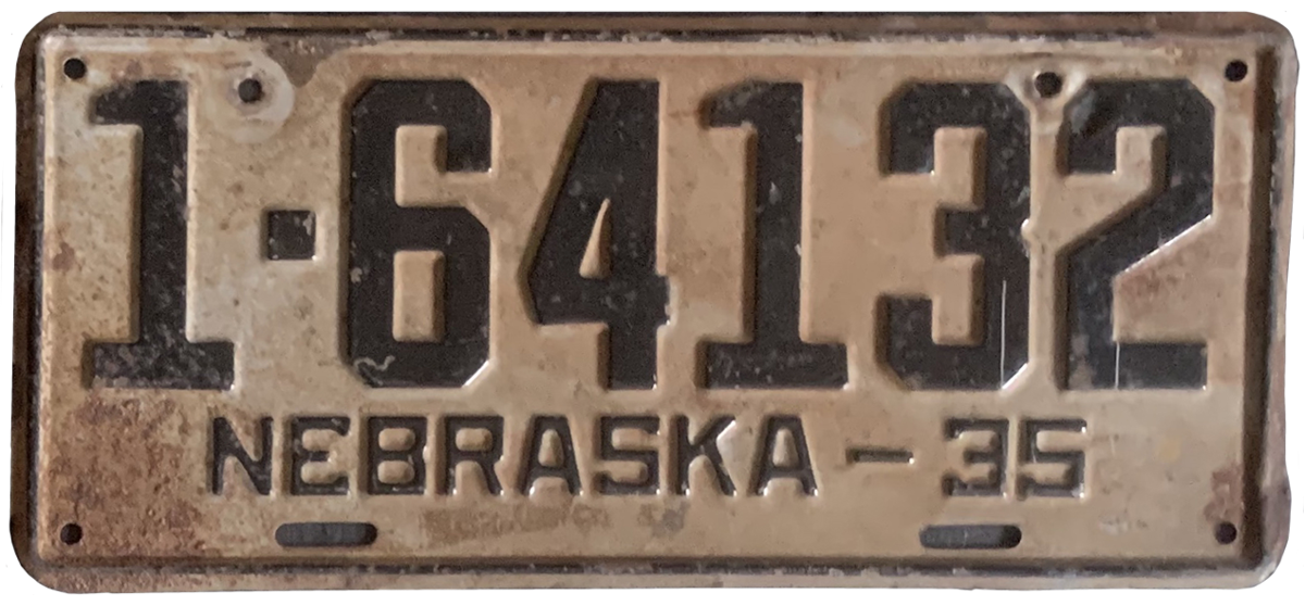 USA-Kennzeichen als Aufkleber | Nebraska.2
