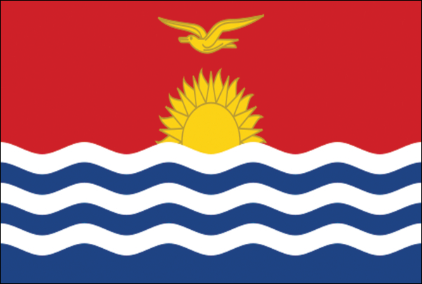 Kiribati | Flagge -gleiche Größe