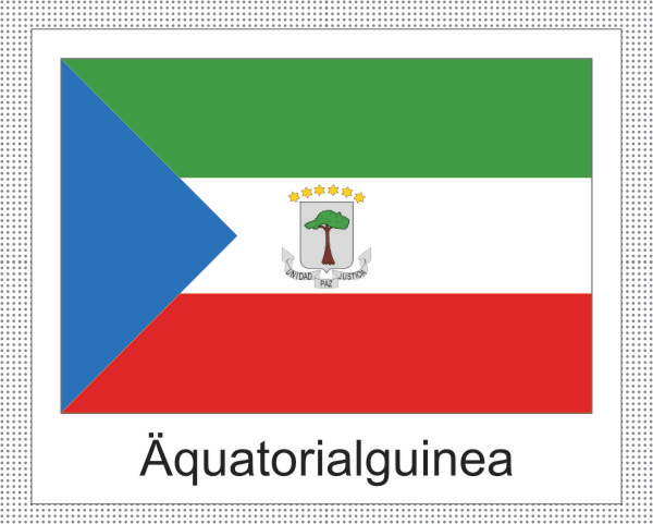 Flagge | Äquatorialguinea -weisses Design
