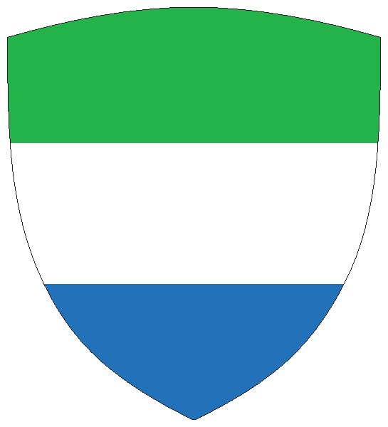 Sierra Leone | Flagge -wappenförmig